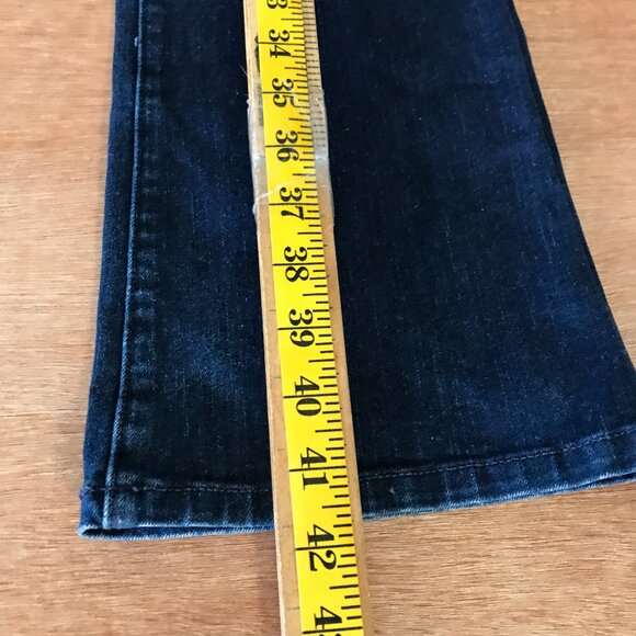 Kate Spade The Uptown Flared Jeans Women 29 Blue Mid Rise Dark Wash Stretch - Picture 7 of 14